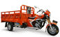 Orange Trung Quốc 3 Wheeler Cargo Ba bánh xe máy Với Big Footrest