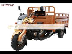 Xe ba bánh chở hàng điện 200CC 250cc với phuộc trước đẹp và chắc chắn