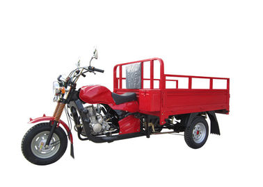 Red Air Cooling 150CC Cargo Tricycle Mô-men xoắn lớn hơn và công suất 60 Km / H Tốc độ tối đa