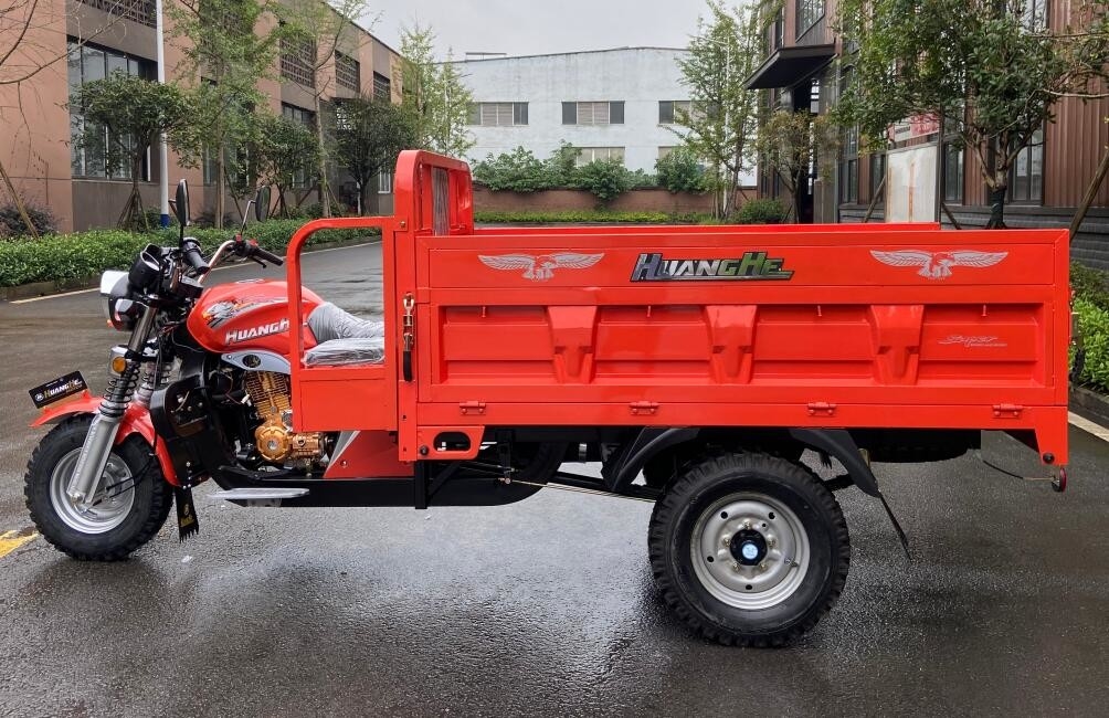 3 bánh xe tải xe máy 200CC động cơ 2,0m hộp hàng hóa xe ba động cơ để tải hàng hóa nặng