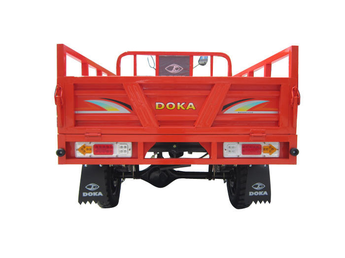 Red 150CC Motorized Cargo Ba bánh, Trung Quốc Trike xe gắn máy với Light Cargo Box