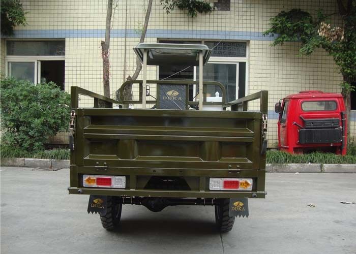 Trục truyền động Cơ giới Xe máy chở hàng 3 bánh có khung thép và trục xe